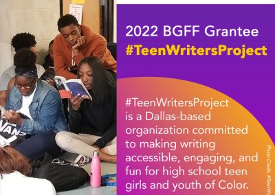 Equitable writing opportunities for youth and girls of Color in Dallas