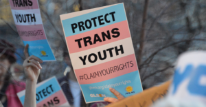 Protect Trans Youth signs